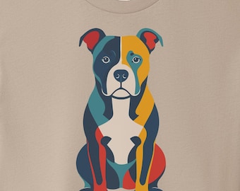 Pitbull Color Block T-Shirt - Dog Shirt Sweatshirt Hoodie Taco Dog