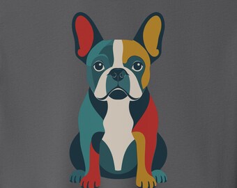 French Bulldog Color Block T-Shirt - Dog Shirt Sweatshirt Hoodie Taco Dog