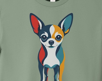 Chihuahua Color Block T-Shirt - Dog Shirt Sweatshirt Hoodie Taco Dog