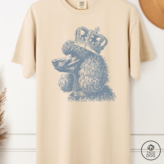 Arpege story ヴィンテージ Poodle Photo Tシャツ Poodle Comfort Colors Shirt, King Poodle Tee, Vintage Dog Shirt