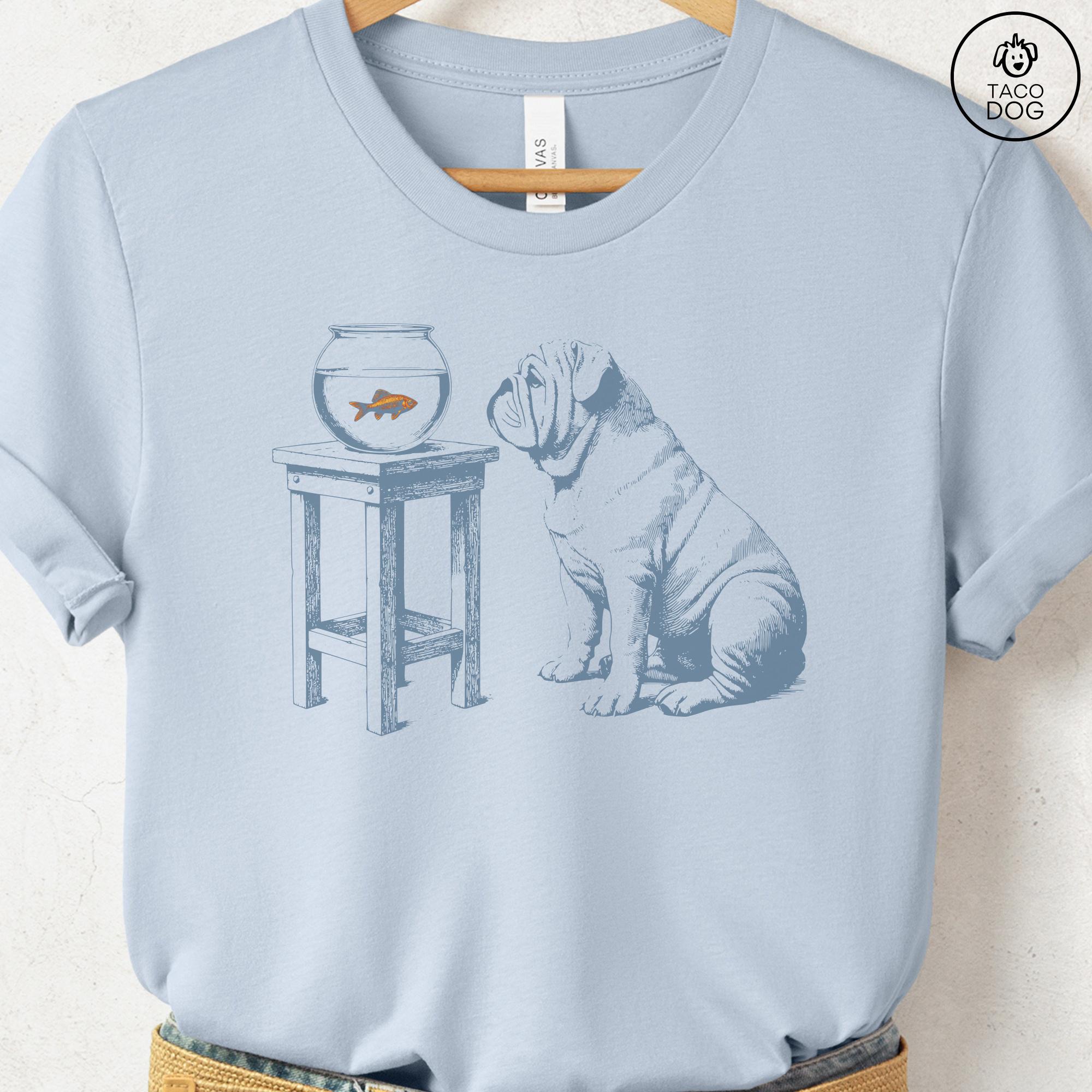 イングリッシュブルドッグ金魚Tシャツ：ブルドッグギフトスウェット