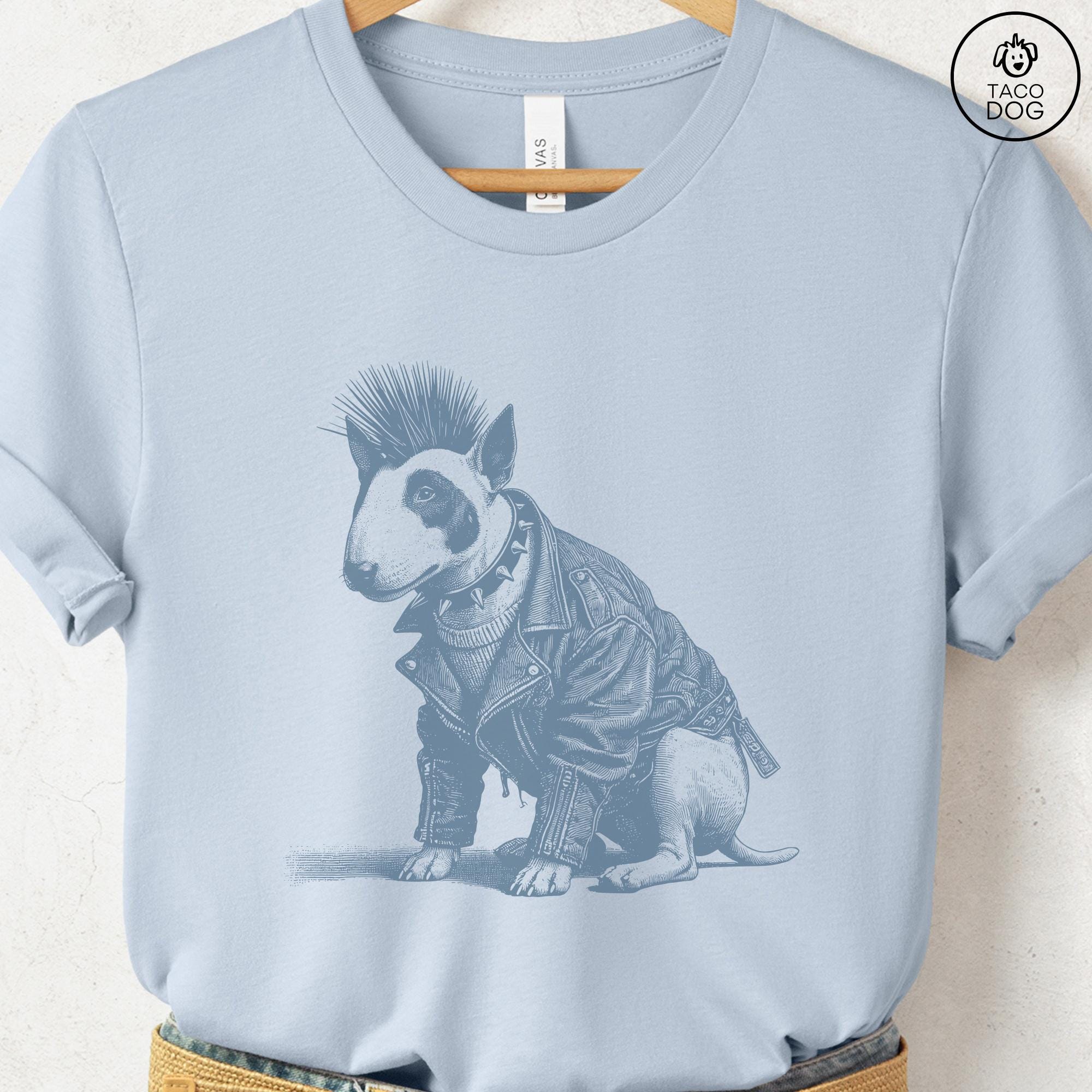 English Bull Terrier Punk T-shirt: Bully Mowhawk Gift Sweatshirt