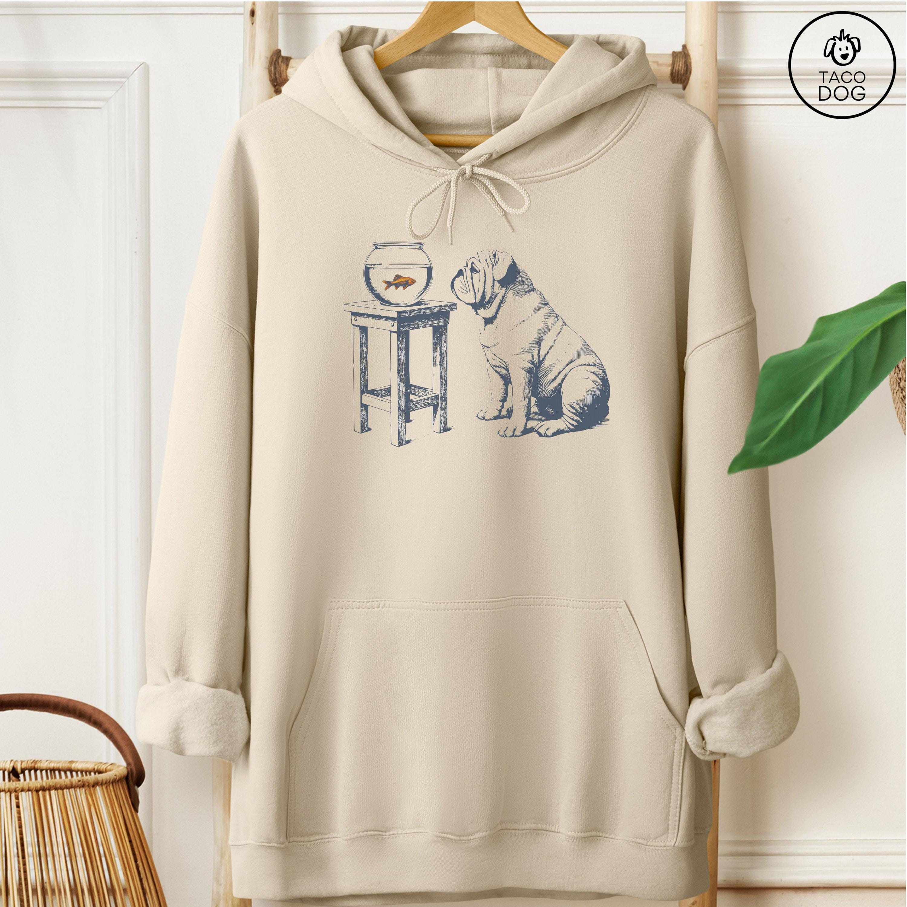 イングリッシュブルドッグ金魚Tシャツ：ブルドッグギフトスウェット