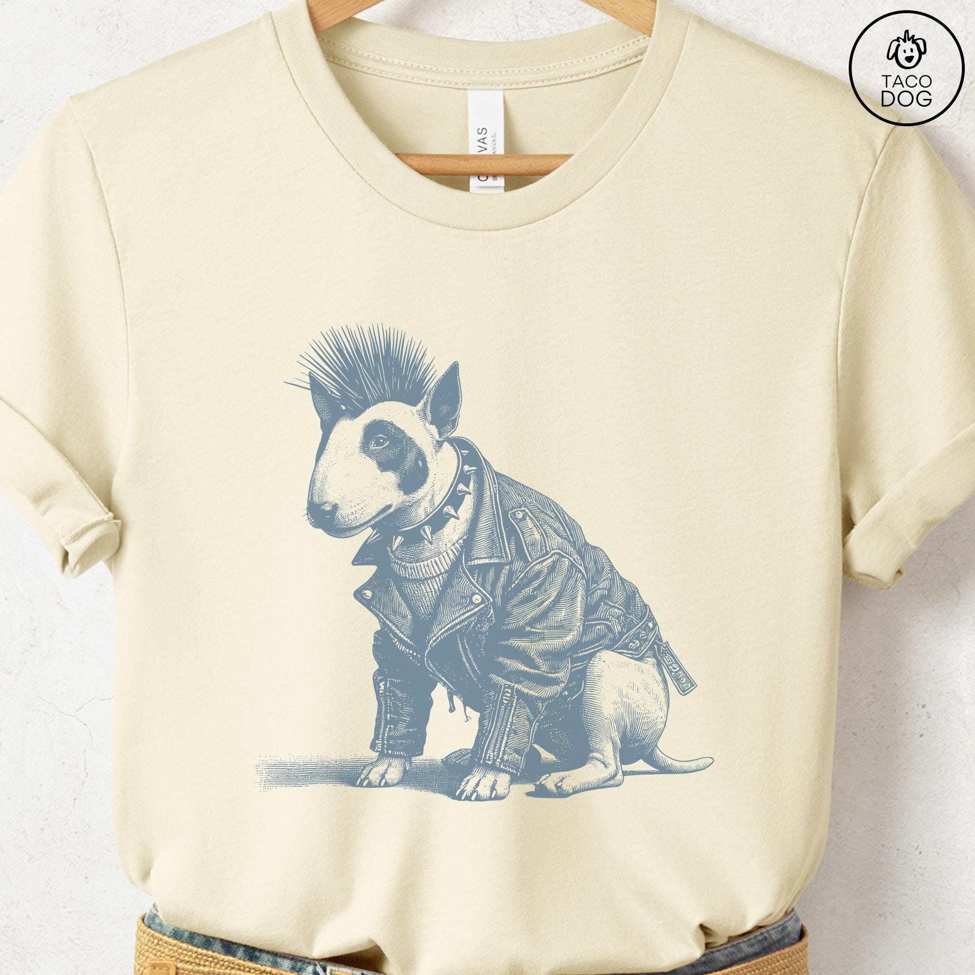 English Bull Terrier Punk T-shirt: Bully Mowhawk Gift Sweatshirt