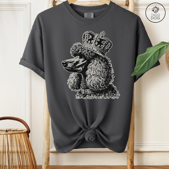 Poodle Comfort Colors Shirt, King Poodle Tee, Vintage Dog Shirt