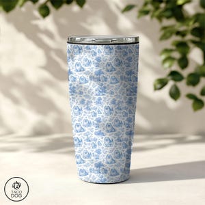 Pomerania, Regalo de Pomerania, Mamá Pomerania, Papá Pomerania, Taza de Viaje Pomerania, Taza de Café Pomerania, Taza de Viaje, Toile, Chinoiserie