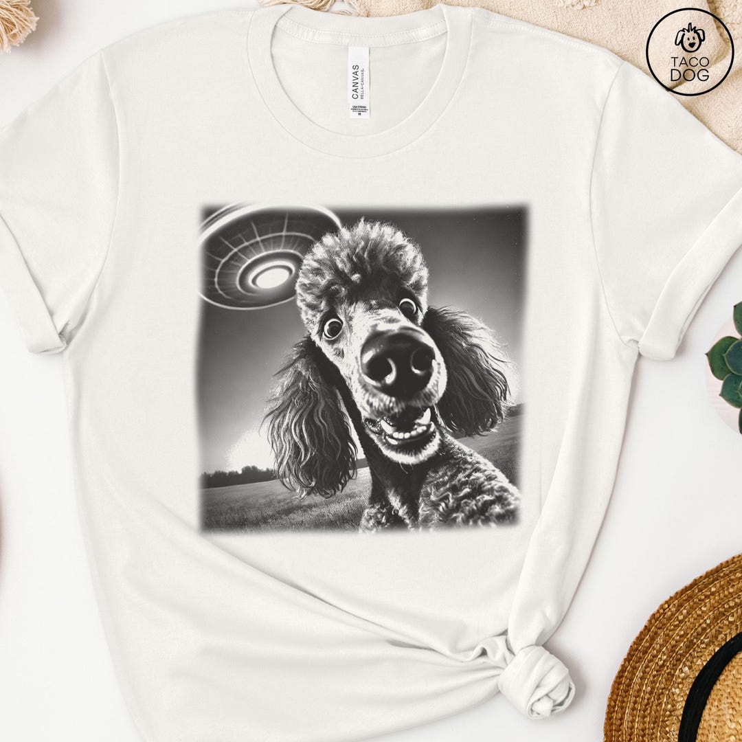 Poodle, Poodle Shirt, UFO Sweatshirt, Funny Tshirt, Funny Dog
