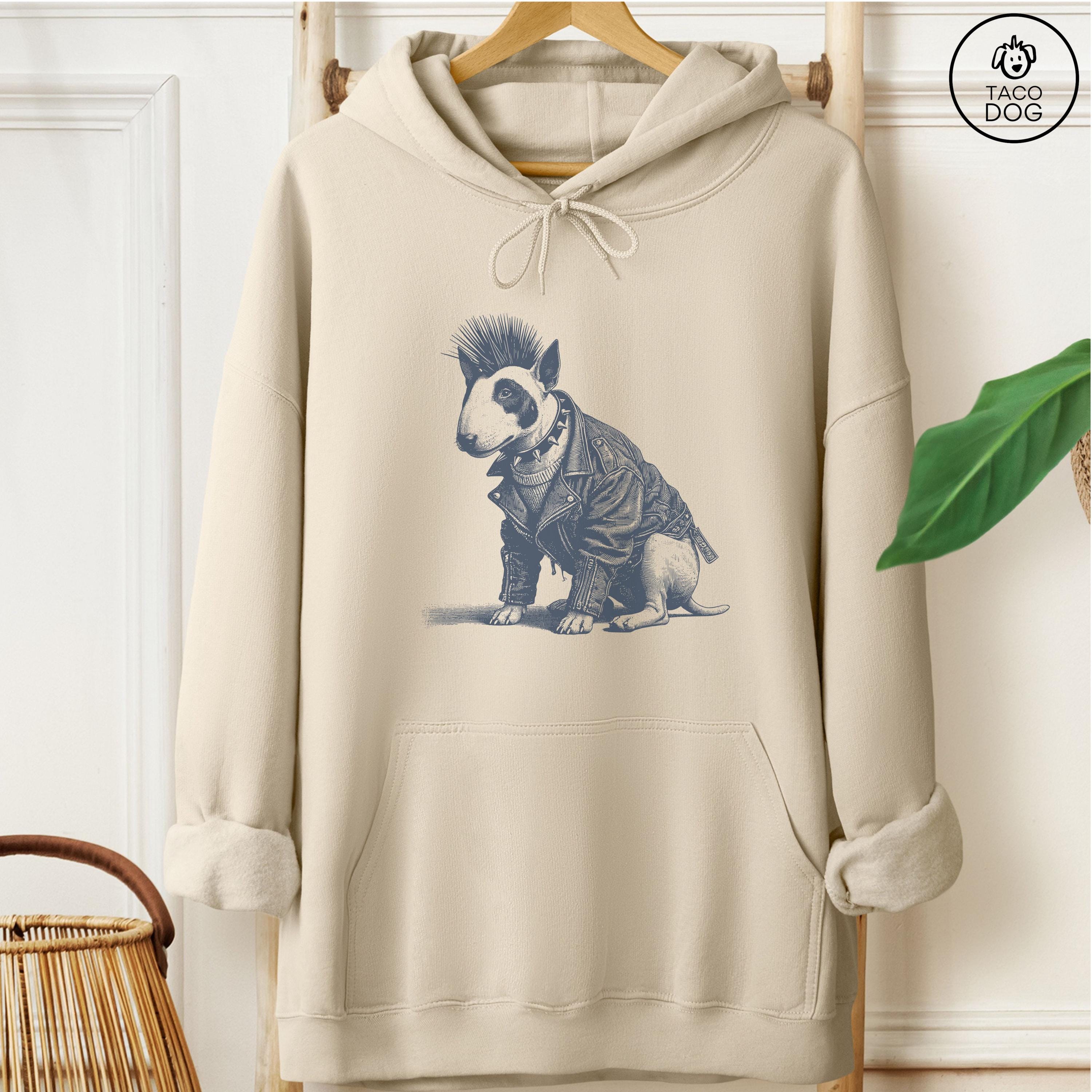 English Bull Terrier Punk T-shirt: Bully Mowhawk Gift Sweatshirt