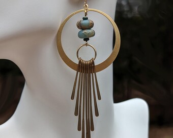 Aqua Terra Jasper Paddle Earrings