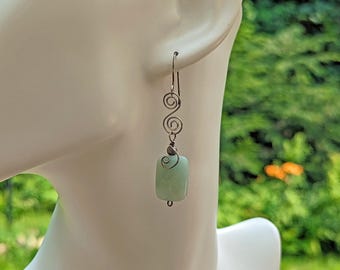 Sterling Silver Amazonite earrings