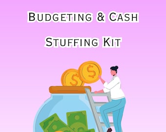 Kit de presupuesto imprimible con sobres: 30 recortes y retos de ahorro (descarga digital)