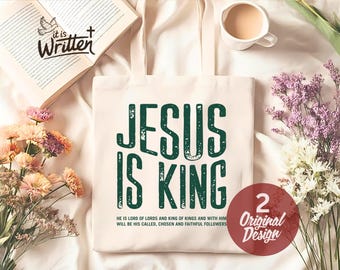 Jesus Is King PNG SVG, Christian Shirt Design (Digital Download)