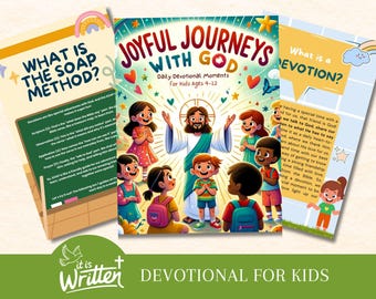 Joyful Journeys Kids Devotional, Christian Bible Study (PDF)