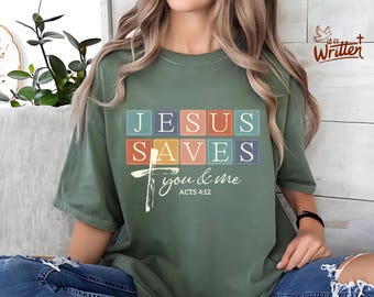 Boho kristen PNG Jesus PNG sublimeringsdesign Jesus älskar dig och mig PNG bibelvers skjorta religiös PNG DTF nedladdning kyrkläger t-shirt