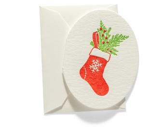 Mini Letterpress Enclosure Card | Stocking