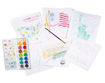 Luxe Watercolor Kit | United States of America Collection