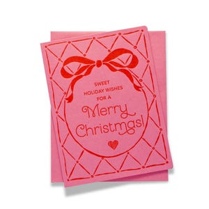 Sweet Holiday Wishes | Holiday/Christmas | Letterpress Greeting Card