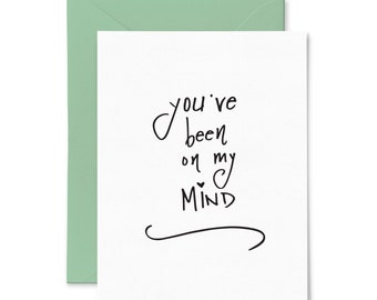 On My Mind | Letterpress Greeting Card