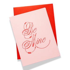 Be Mine | Love | Letterpress Greeting Card