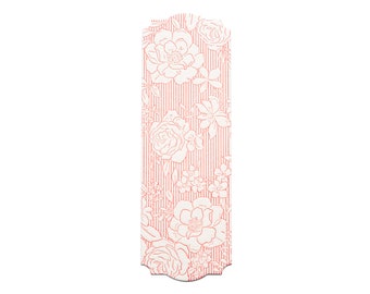 Bookmarks | Pink Floral | Letterpress