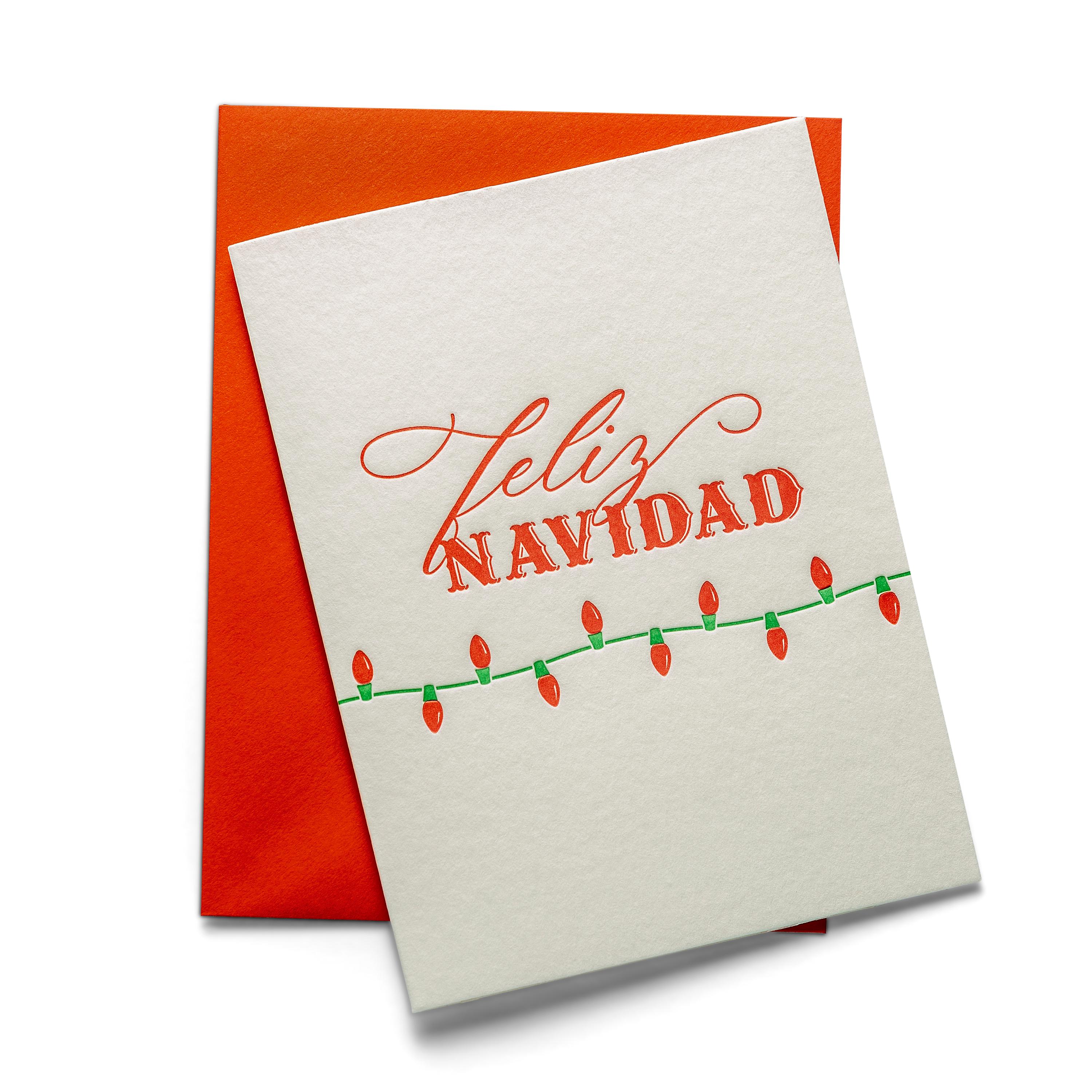 Feliz Navidad | Holiday/Christmas | Letterpress Greeting Card