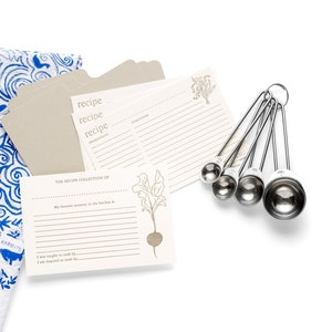 Cartes de recettes souvenir | Typographie