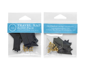 USA & World Travel Map | Refill Packs