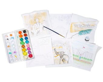 Luxe Watercolor Kit | Washington DC Collection