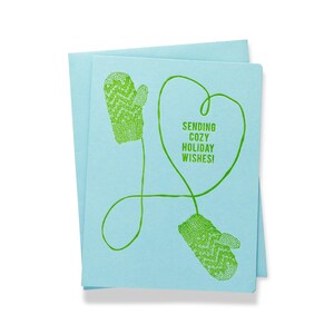 Holiday Mittens | Holiday/Christmas | Letterpress Greeting Card