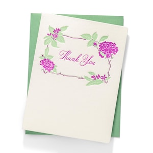 Floral Thank You | Thank You | Letterpress Greeting Card