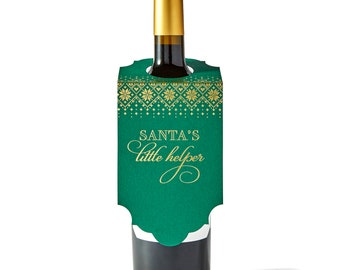 Wine Tags | Santa's Little Helper