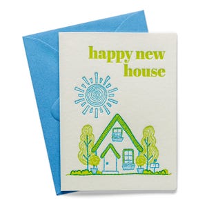 Feliz Nova Casa | Novo Lar | Cartão de Saudação Letterpress