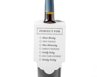 Wine Tags | Perfect for .... weekdays