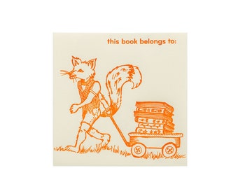 Bookplates | Fox with Wagon | Set of 6