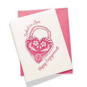 Verschlossen in Liebe | Liebe | Letterpress Grußkarte