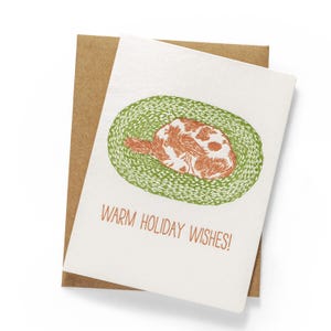 Puppy Holiday Wishes | Holiday/Christmas | Letterpress Greeting Card