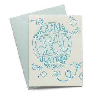 Félicitations | Remise des diplômes | Carte de voeux typographique