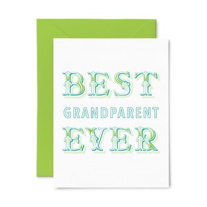 El mejor abuelo de todos los tiempos / Día de los abuelos / Tarjeta de felicitación impresa