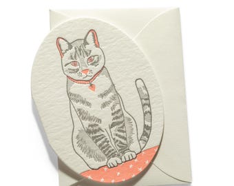 Tarjeta de acompañamiento Mini Letterprint / Gato