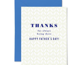 Being There Dad | Father's Day | Letterpress Greeting Card