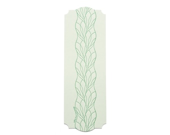 Bookmarks | Green Pattern | Letterpress