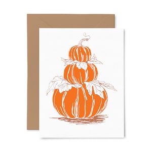 Pumpkins | Thanksgiving/Fall | Letterpress Greeting Card
