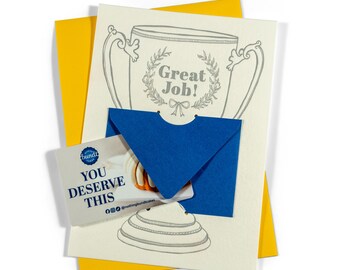 Gift Card Holder | Letterpress | Great Job
