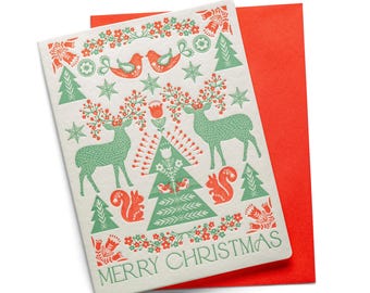 Noël nordique | Fêtes/Noël | Carte de voeux typographique