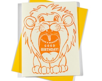 Roaring Good | Birthday | Letterpress Greeting Card