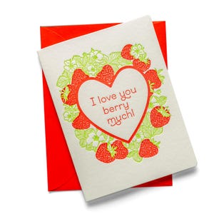 Baies Beaucoup | Amour | Carte de voeux typographique