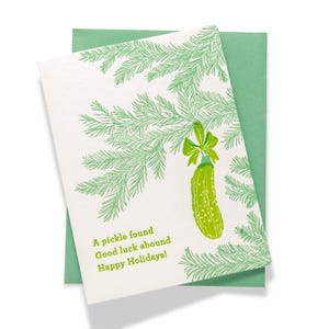 Christmas Pickle | Holiday/Christmas | Letterpress Greeting Card