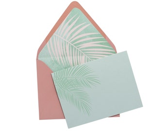 Folded Fancy Notecards Set | Palm