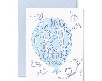 ConGRADulations | Graduation | Letterpress Greeting Card