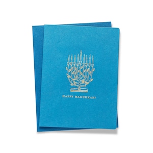 Hanukkah Menorah | Holiday/Hanukkah | Engraved Greeting Card